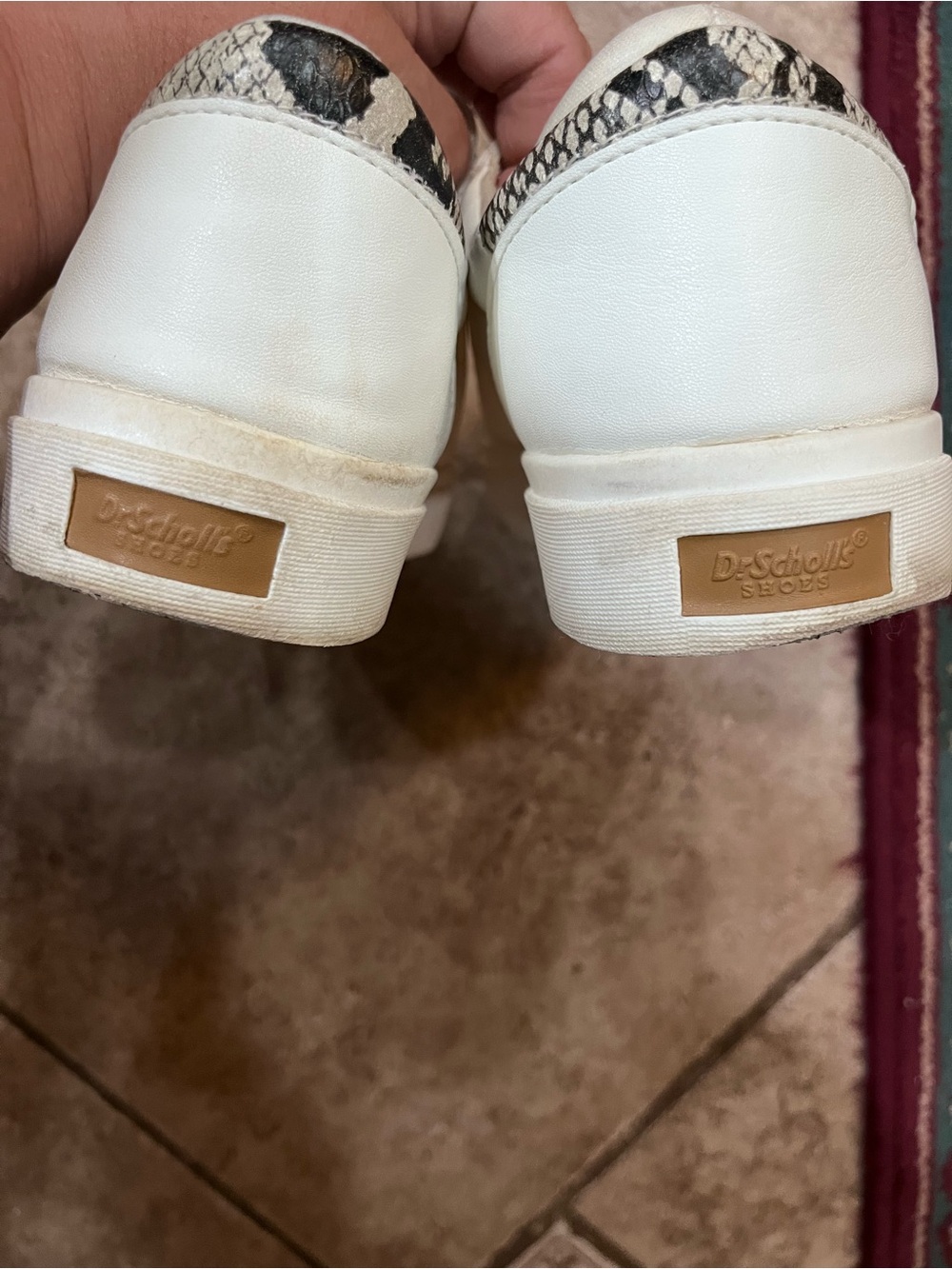 Dr. Scholl's White Leather Women's Low-Top Sneakers - Picture 8 of 9